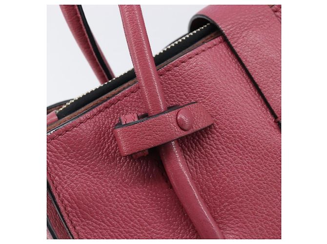 Borsa a mano Miu Miu Madras Leather 2way Pink Gold Auth ka6401V Rosa D'oro - vista 23