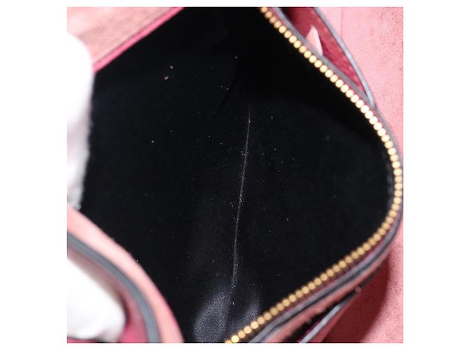 Borsa a mano Miu Miu Madras Leather 2way Pink Gold Auth ka6401V Rosa D'oro - vista 32
