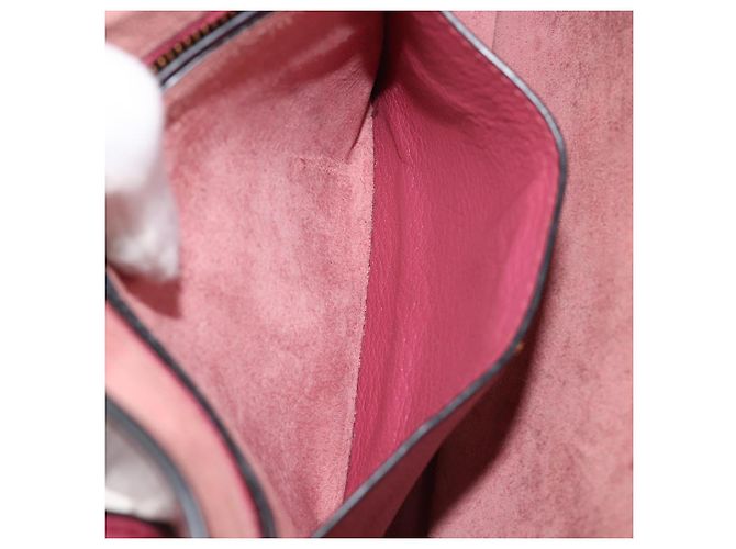 Borsa a mano Miu Miu Madras Leather 2way Pink Gold Auth ka6401V Rosa D'oro - vista 33