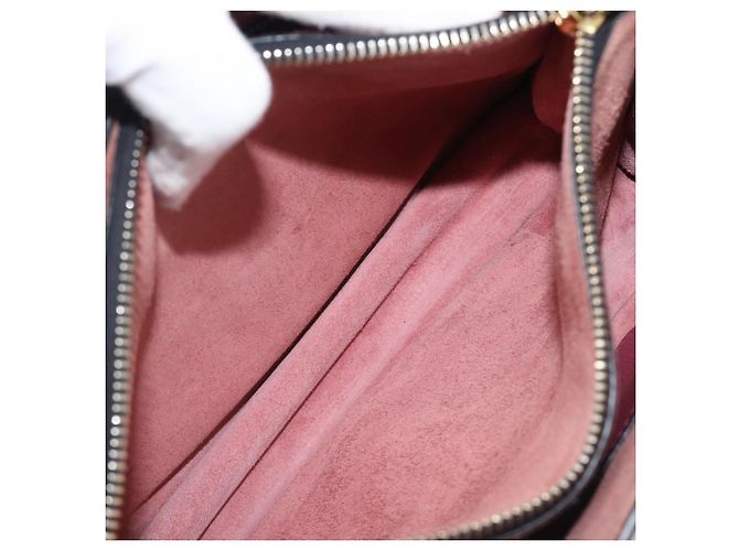Borsa a mano Miu Miu Madras Leather 2way Pink Gold Auth ka6401V Rosa D'oro - vista 35