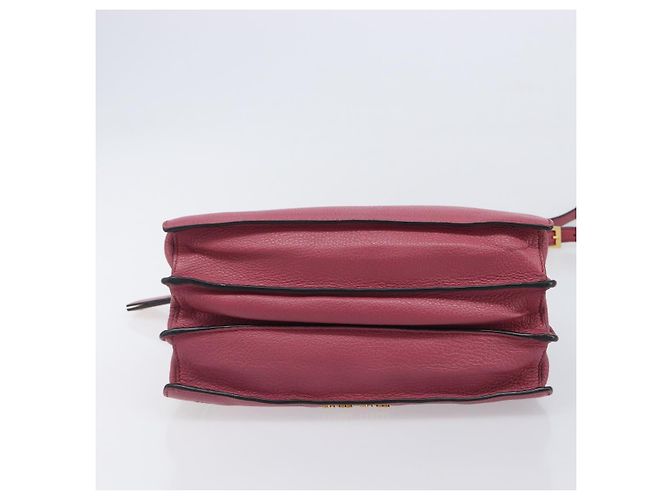 Borsa a mano Miu Miu Madras Leather 2way Pink Gold Auth ka6401V Rosa D'oro - vista 5