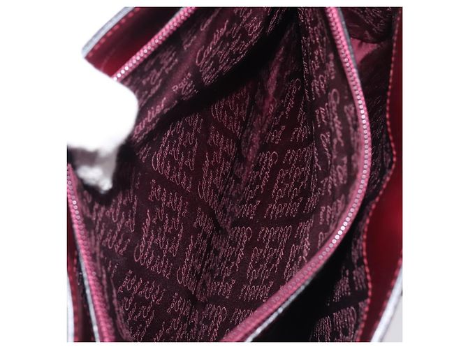 Borsa a tracolla CARTIER Must Line in pelle Bordeaux Gold Auth ka6410 - vista 26