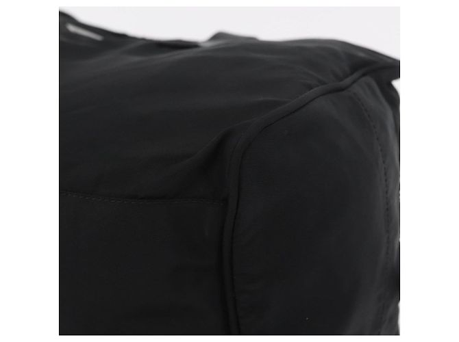 Bolso de mano PRADA Nylon Black Silver Auth 201394A Negro Plata - vista 16