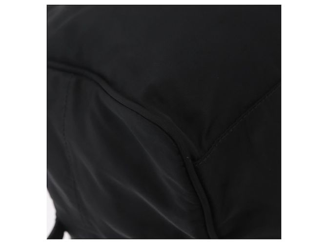 Bolso de mano PRADA Nylon Black Silver Auth 201394A Negro Plata - vista 17