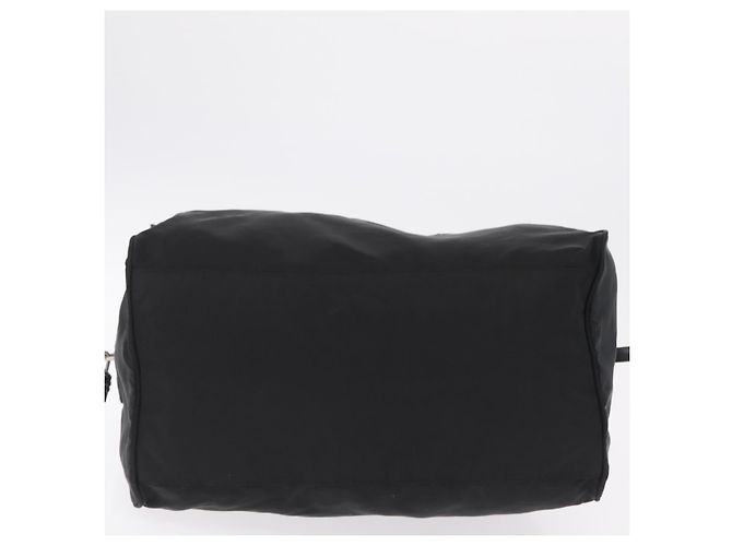 Bolso de mano PRADA Nylon Black Silver Auth 201394A Negro Plata - vista 5