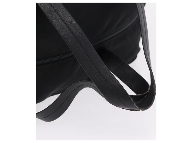 Bolso de mano PRADA Nylon Black Silver Auth 201394A Negro Plata - vista 7