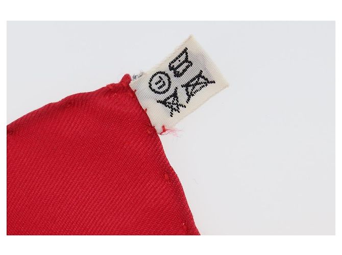 Hermès HERMES Carre 90 Seidentuch Rot Weiß "LA PROMENADE DE LONGCHAMPS" Auth ki6873M - Ansicht 25