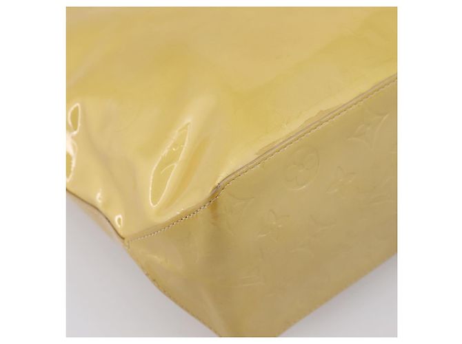LOUIS VUITTON Monogram Vernis Reade MM Hand Bag Beige M91141 LV Auth gh2399 - vista 10