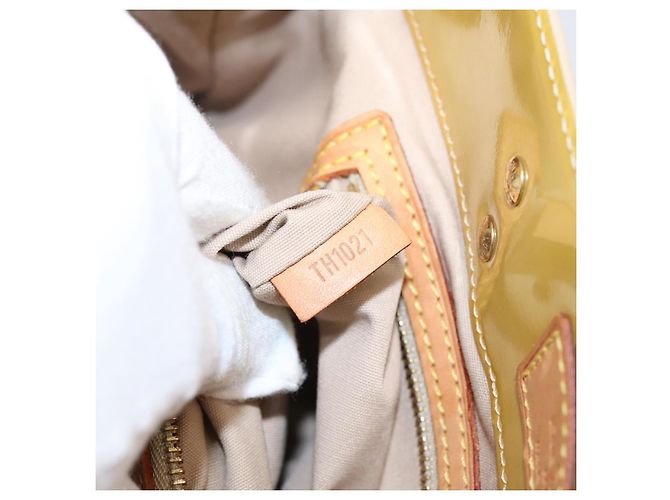 LOUIS VUITTON Monogram Vernis Reade MM Hand Bag Beige M91141 LV Auth gh2399 - vista 12