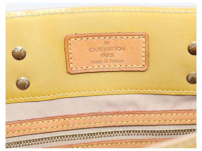 LOUIS VUITTON Monogram Vernis Reade MM Hand Bag Beige M91141 LV Auth gh2399 - vista 17