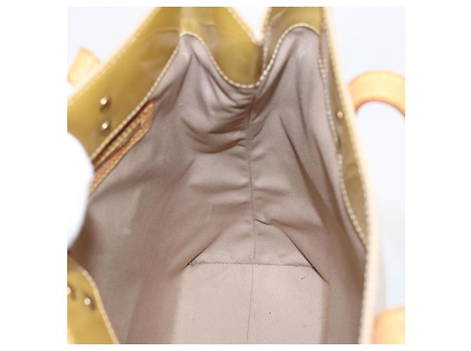 LOUIS VUITTON Monogram Vernis Reade MM Hand Bag Beige M91141 LV Auth gh2399 - vista 18