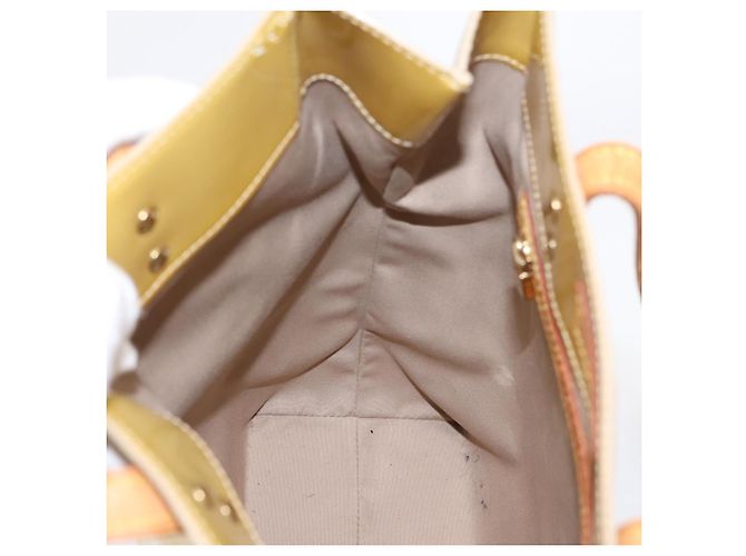 LOUIS VUITTON Monogram Vernis Reade MM Hand Bag Beige M91141 LV Auth gh2399 - vista 19