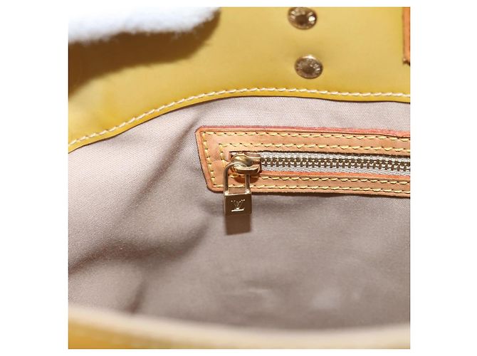 LOUIS VUITTON Monogram Vernis Reade MM Hand Bag Beige M91141 LV Auth gh2399 - vista 20