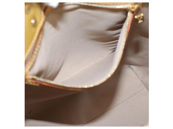 LOUIS VUITTON Monogram Vernis Reade MM Hand Bag Beige M91141 LV Auth gh2399 - vista 21