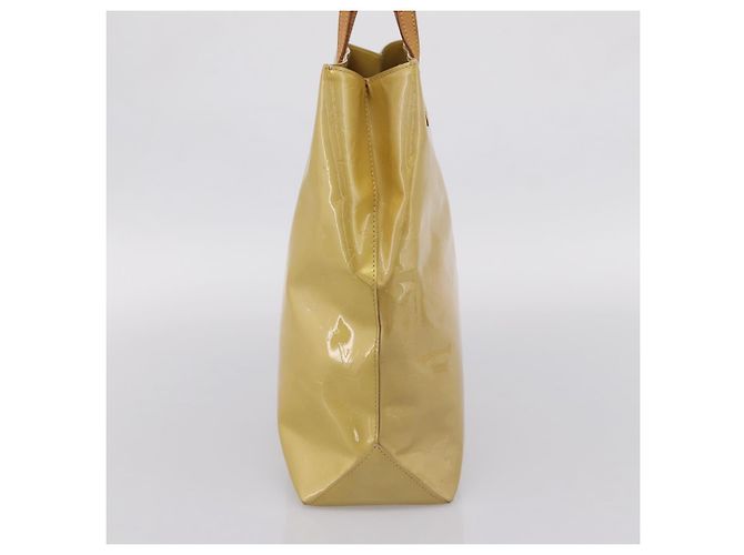 LOUIS VUITTON Monogram Vernis Reade MM Hand Bag Beige M91141 LV Auth gh2399 - vista 3