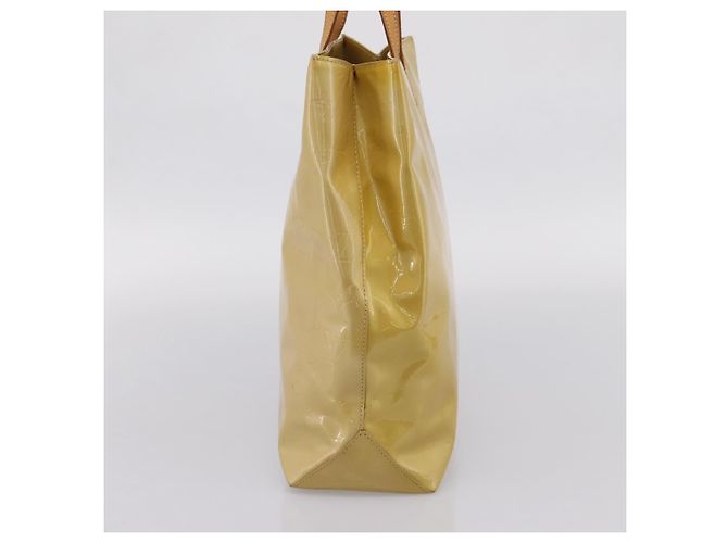 LOUIS VUITTON Monogram Vernis Reade MM Hand Bag Beige M91141 LV Auth gh2399 - vista 4