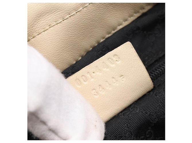 Borsa a tracolla GUCCI in pelle Ivory 001 4403 3444 Auth ep16149 Crudo - vista 12
