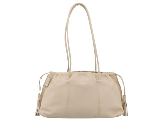 Borsa a tracolla GUCCI in pelle Ivory 001 4403 3444 Auth ep16149 Crudo - vista 13