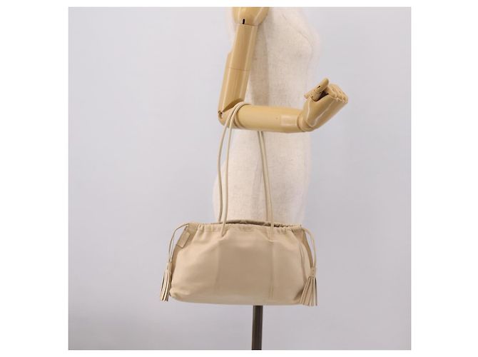 Borsa a tracolla GUCCI in pelle Ivory 001 4403 3444 Auth ep16149 Crudo - vista 23