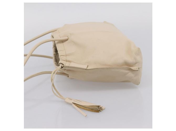 Borsa a tracolla GUCCI in pelle Ivory 001 4403 3444 Auth ep16149 Crudo - vista 3