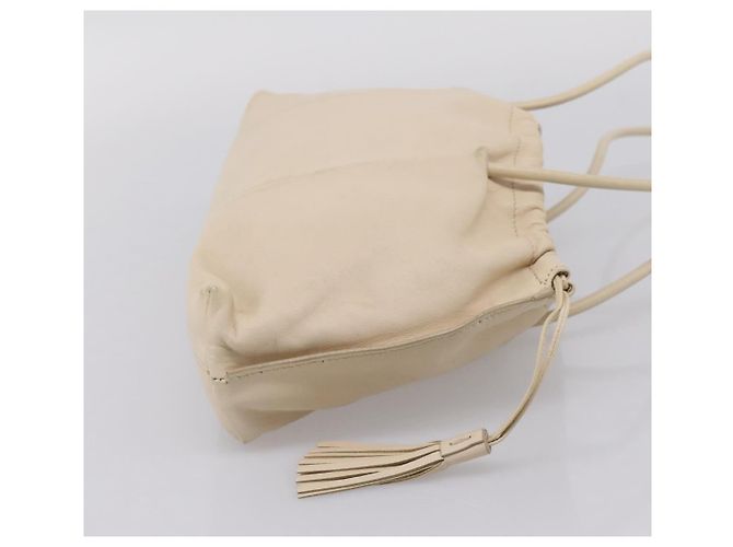 Borsa a tracolla GUCCI in pelle Ivory 001 4403 3444 Auth ep16149 Crudo - vista 4