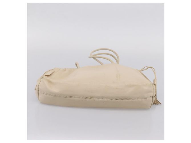 Borsa a tracolla GUCCI in pelle Ivory 001 4403 3444 Auth ep16149 Crudo - vista 5