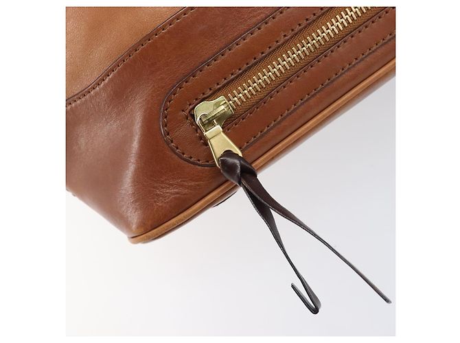 Chloé Borsa a mano Chloe Kerala in pelle marrone e oro autentica 206098V D'oro - vista 20