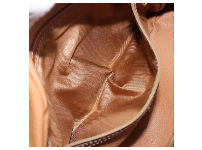 Céline Bolso de mano CELINE Macadam Canvas PVC Leather Brown Gold Auth 204209 Castaño Dorado - vista 23