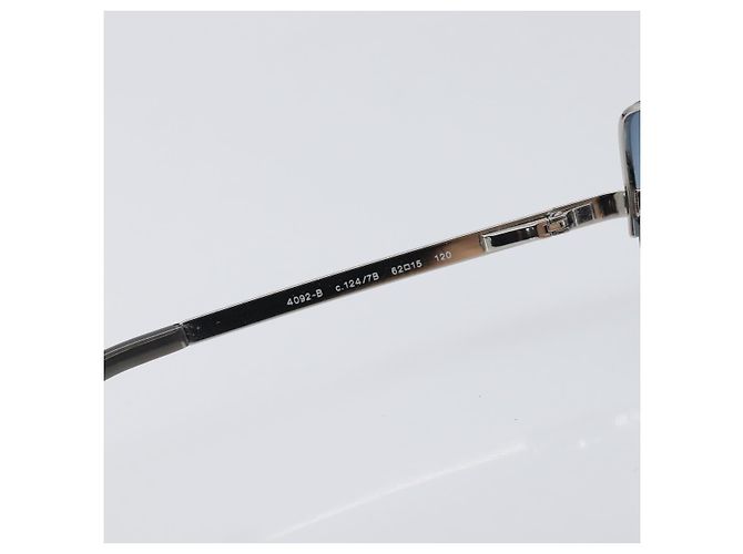 CHANEL COCO Mark Sonnenbrille Metal Silver CC Auth 206011M Silber - Ansicht 11