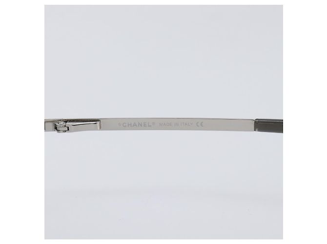 CHANEL COCO Mark Sonnenbrille Metal Silver CC Auth 206011M Silber - Ansicht 9