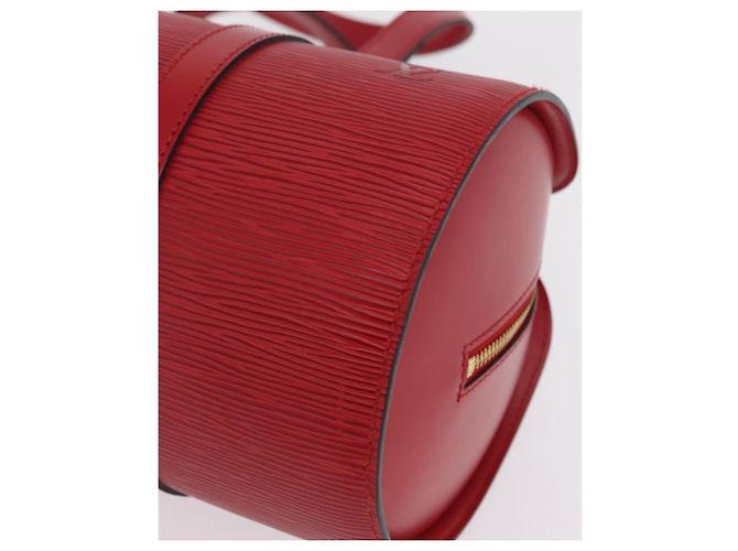 Borsa a mano LOUIS VUITTON Epi Soufflot Red M52227 LV Auth BA15785V Rosso - vista 16