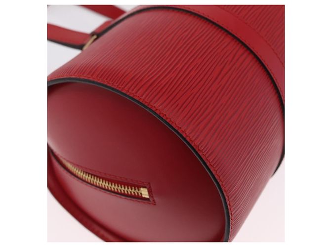 Borsa a mano LOUIS VUITTON Epi Soufflot Red M52227 LV Auth BA15785V Rosso - vista 17