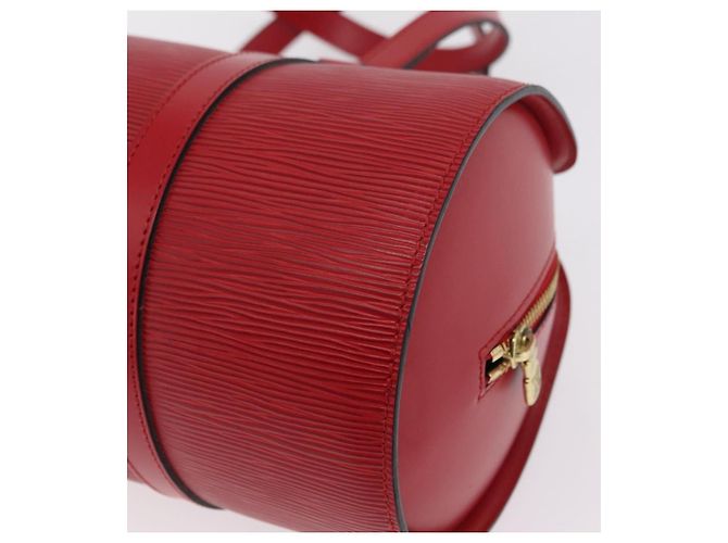Borsa a mano LOUIS VUITTON Epi Soufflot Red M52227 LV Auth BA15785V Rosso - vista 18