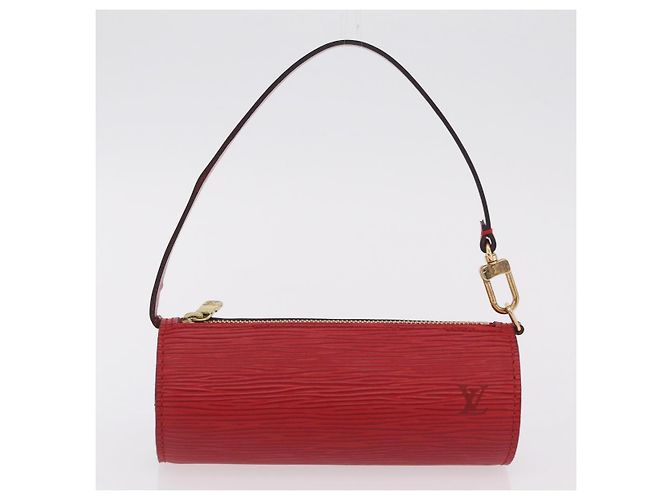 Borsa a mano LOUIS VUITTON Epi Soufflot Red M52227 LV Auth BA15785V Rosso - vista 23