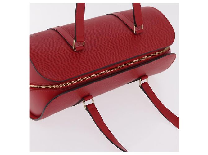 Borsa a mano LOUIS VUITTON Epi Soufflot Red M52227 LV Auth BA15785V Rosso - vista 7