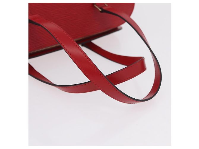 Borsa a mano LOUIS VUITTON Epi Soufflot Red M52227 LV Auth BA15785V Rosso - vista 8