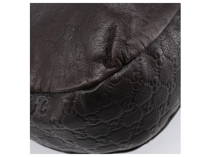 Borsa a tracolla GUCCI GG Canvas Guccissima Pelle Marrone Oro 211933 Auth 204140V D'oro - vista 16