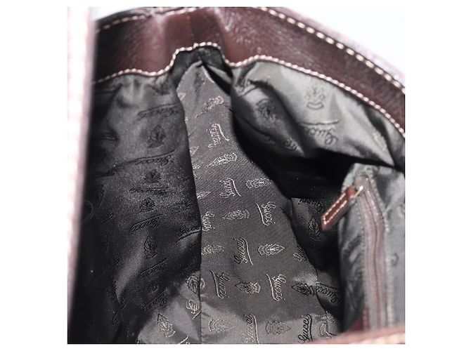 Borsa a tracolla GUCCI GG Canvas Guccissima Pelle Marrone Oro 211933 Auth 204140V D'oro - vista 21