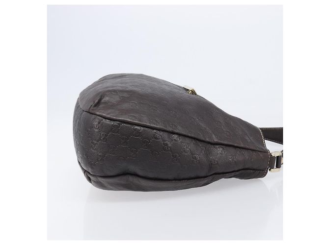Borsa a tracolla GUCCI GG Canvas Guccissima Pelle Marrone Oro 211933 Auth 204140V D'oro - vista 3