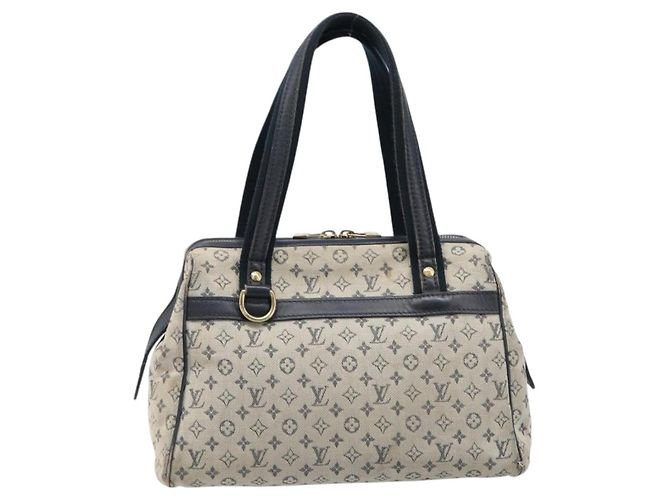 LOUIS VUITTON Monogram Mini Josephine PM Hand Bag Blue M92049 LV Auth bs37106 Azul - vista 13
