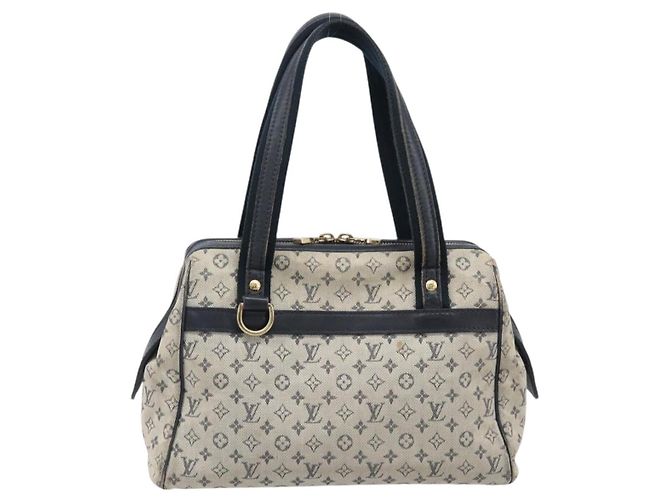 LOUIS VUITTON Monogram Mini Josephine PM Hand Bag Blue M92049 LV Auth bs37106 Azul - vista 2