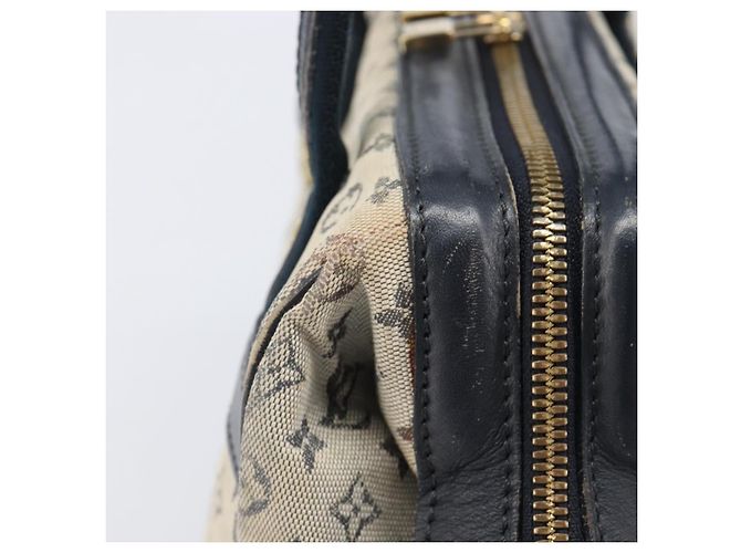 LOUIS VUITTON Monogram Mini Josephine PM Hand Bag Blue M92049 LV Auth bs37106 Azul - vista 6