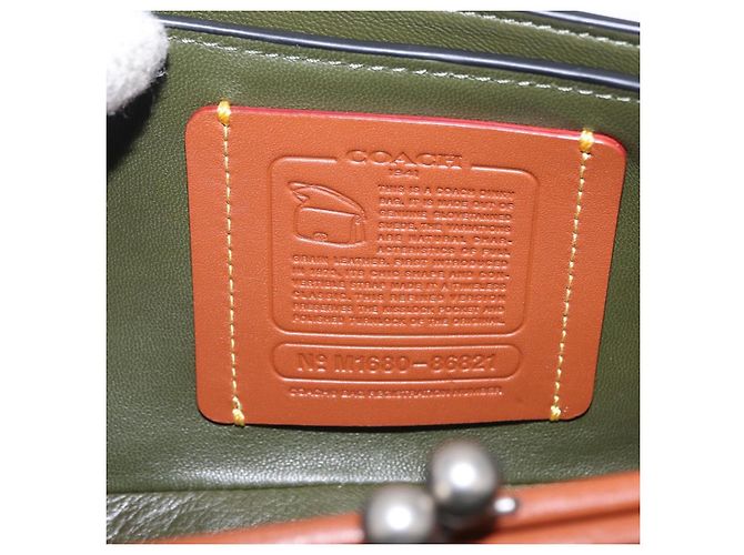Coach Schultertasche mit Kette Suede Khaki Silver Auth ki6887A Silber - Ansicht 12