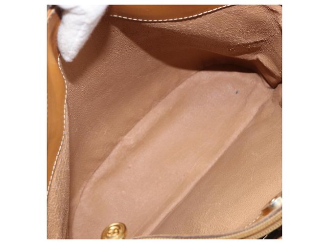 Borsa a tracolla GUCCI Micro GG Supreme PVC Beige Gold Auth ki6827 D'oro - vista 27
