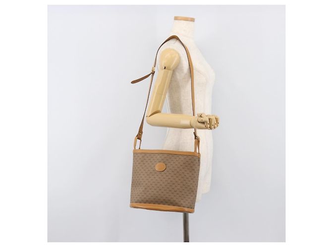 Borsa a tracolla GUCCI Micro GG Supreme PVC Beige Gold Auth ki6827 D'oro - vista 28