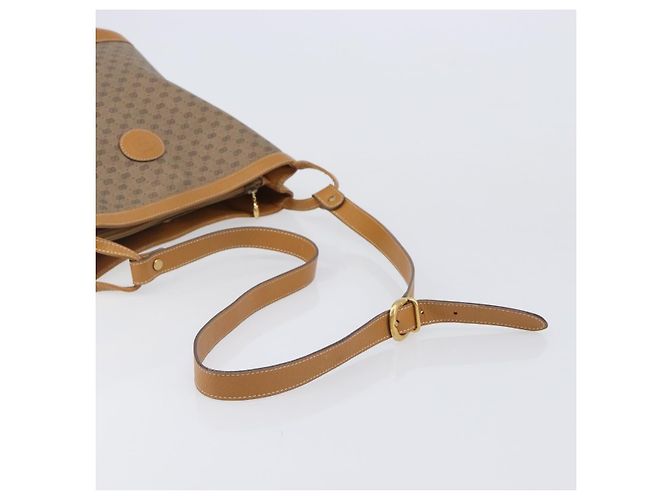 Borsa a tracolla GUCCI Micro GG Supreme PVC Beige Gold Auth ki6827 D'oro - vista 7