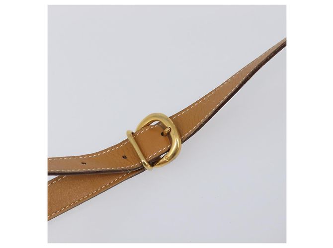 Borsa a tracolla GUCCI Micro GG Supreme PVC Beige Gold Auth ki6827 D'oro - vista 9