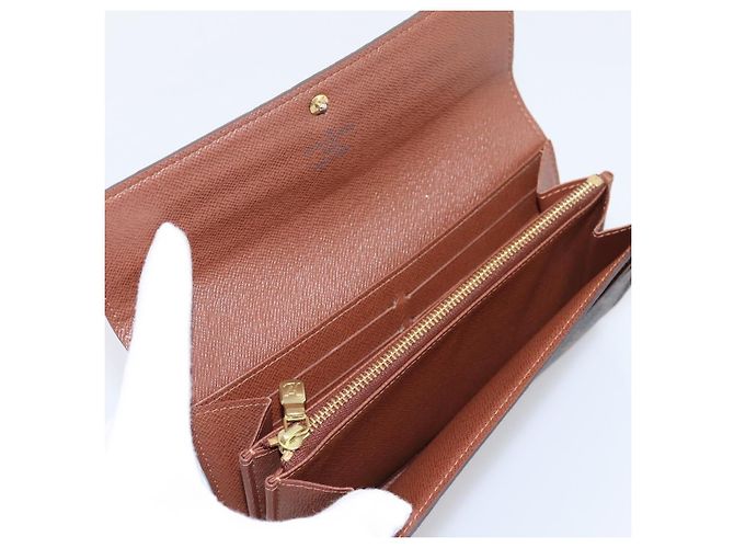 LOUIS VUITTON Monogram Portefeuille Sarah Long Wallet M61734 LV Auth 206309 Monograma - vista 10