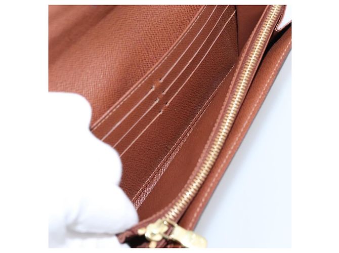 LOUIS VUITTON Monogram Portefeuille Sarah Long Wallet M61734 LV Auth 206309 Monograma - vista 19