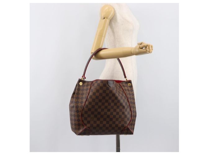 LOUIS VUITTON Damier Ebene Kaisa Hobo Shoulder Bag N41555 LV Auth 205070SAM - vista 27